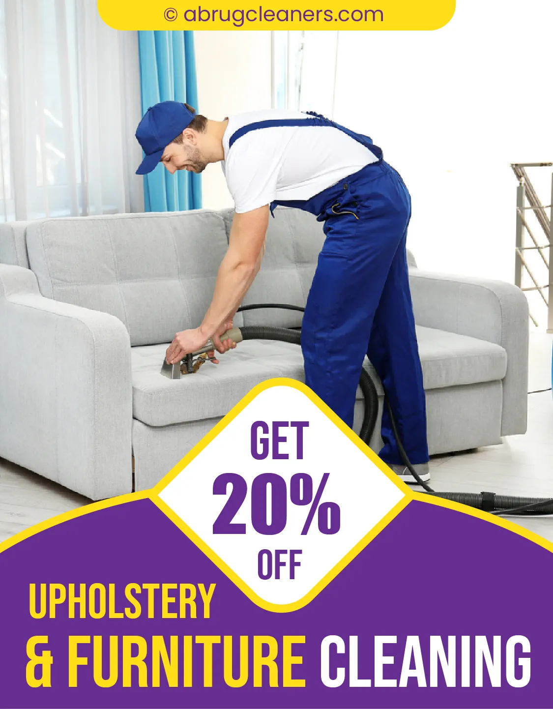 Get 20% Off on Upholstery & Furniture Cleaning Brooklyn